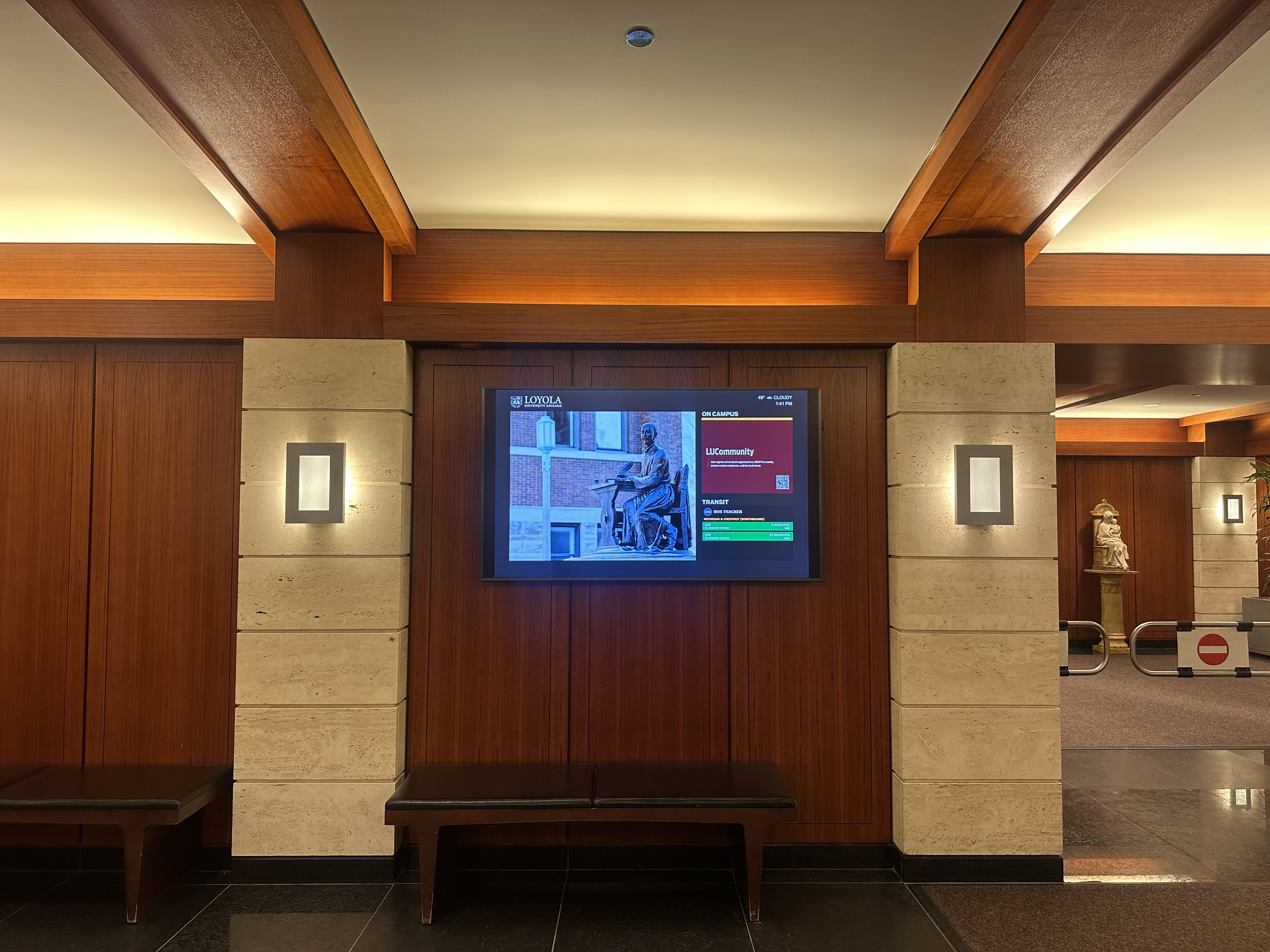 Lewis Towers Lobby Digital Signage